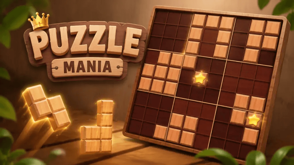 Today's 2Pokee Game Recommendation: Puzzle Mania, A Simple Block Puzzle