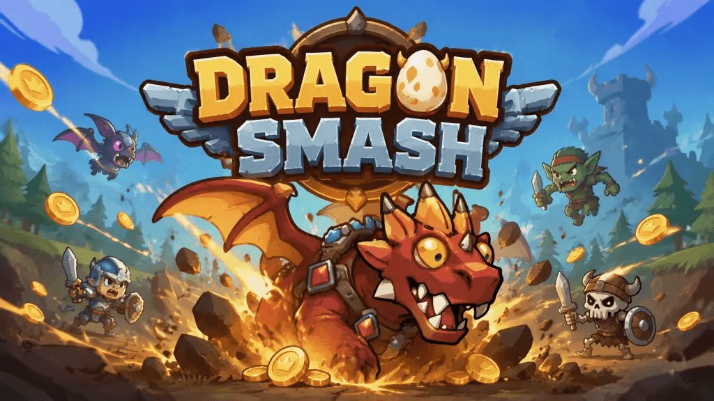 Today's 2Pokee Game Recommendation: Dragon Smash!, A Simple Strategy Game with a Big Dragon to Smash