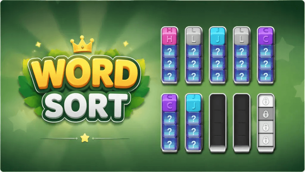 Today's 2Pokee Game Recommendation: Word Sort: A Casual Word Puzzle That Actually Makes You Think